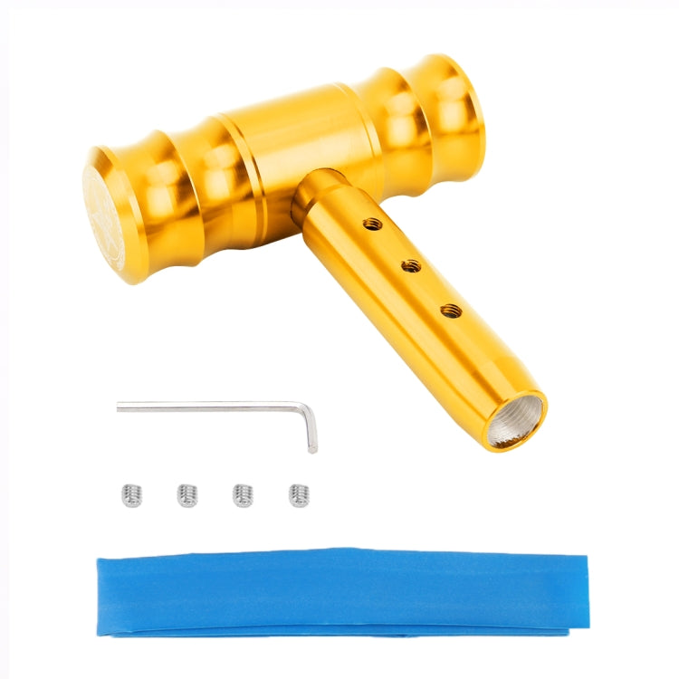 Universal Car Thread T-shaped Gear Head Gear Shift Knob(Gold) by buy2fix