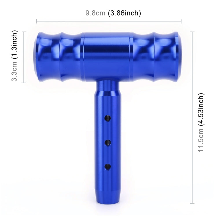 Universal Car Thread T-shaped Gear Head Gear Shift Knob(Blue) by buy2fix