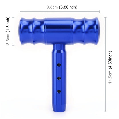 Universal Car Thread T-shaped Gear Head Gear Shift Knob(Blue) by buy2fix