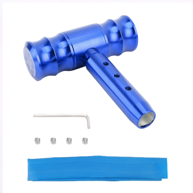 Universal Car Thread T-shaped Gear Head Gear Shift Knob(Blue) by buy2fix