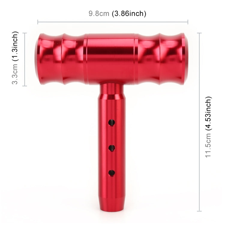 Universal Car Thread T-shaped Gear Head Gear Shift Knob(Red) by buy2fix