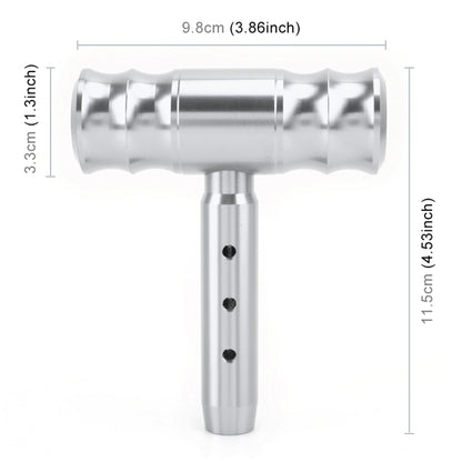 Universal Car Thread T-shaped Gear Head Gear Shift Knob(Silver) by buy2fix