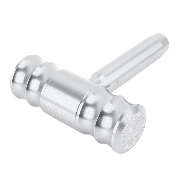 Universal Car Thread T-shaped Gear Head Gear Shift Knob(Silver) by buy2fix