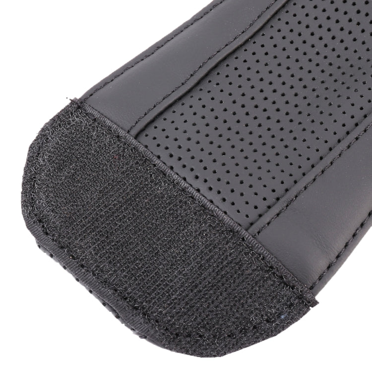 Universal Nonslip Breathable Genuine Leather Car Gear Shift Knob Cover(Black) - Shift Knob by buy2fix | Online Shopping UK | buy2fix