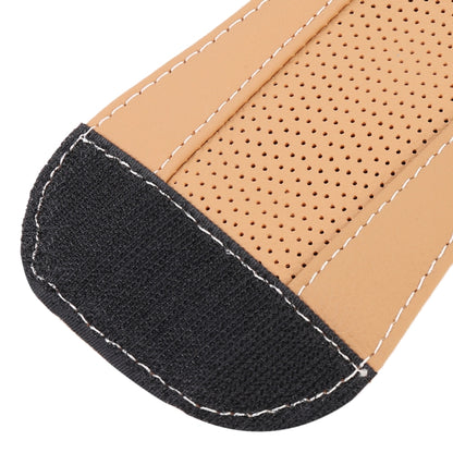 Universal Nonslip Breathable Genuine Leather Car Gear Shift Knob Cover(Brown) by buy2fix