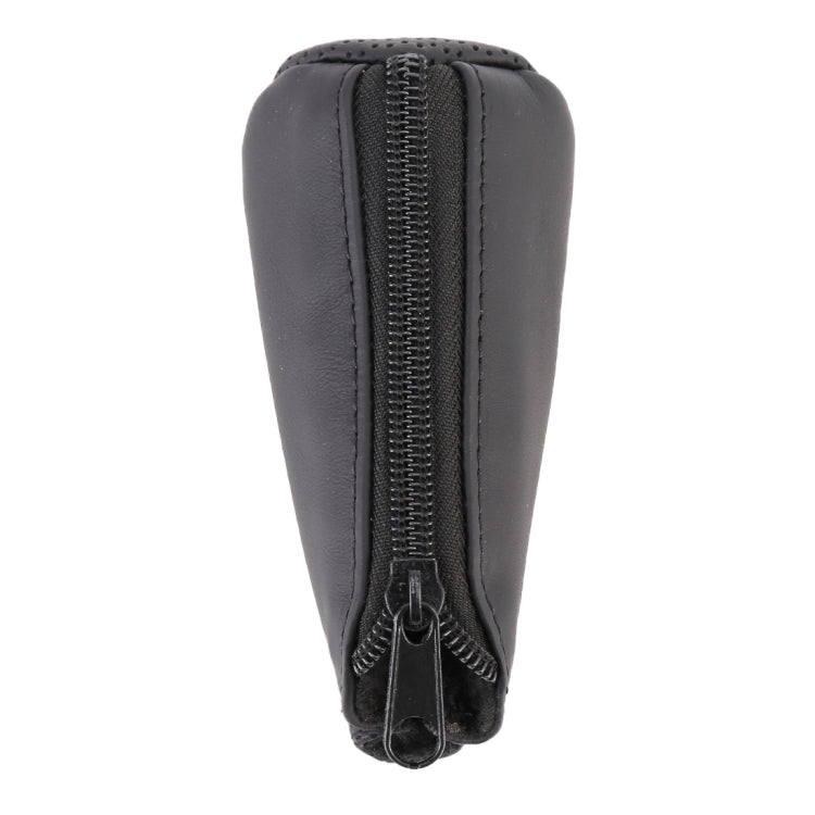 Universal Nonslip Breathable Genuine Leather Car Gear Shift Knob Cover(Black) - Shift Knob by buy2fix | Online Shopping UK | buy2fix