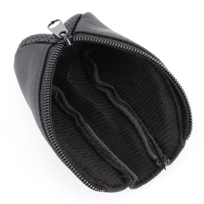 Universal Nonslip Breathable Genuine Leather Car Gear Shift Knob Cover(Black) - Shift Knob by buy2fix | Online Shopping UK | buy2fix