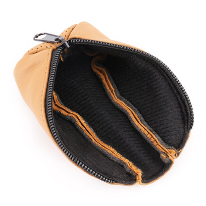 Universal Nonslip Breathable Genuine Leather Car Gear Shift Knob Cover(Brown) by buy2fix