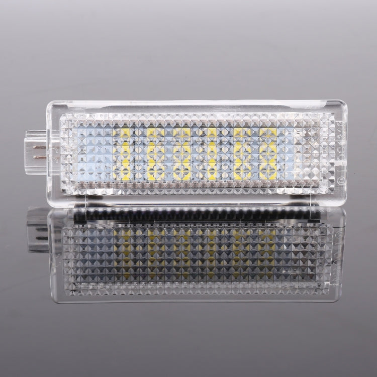 2 PCS LED Car DC 12V 1.5W 6000K 100LM Door Lights 18LEDs SMD-3528 Lamps for BMW E81(White Light) - Atmosphere lights by buy2fix | Online Shopping UK | buy2fix