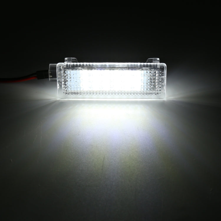 2 PCS LED Car DC 12V 1.5W 6000K 100LM Door Lights 18LEDs SMD-3528 Lamps for BMW E81(White Light) - Atmosphere lights by buy2fix | Online Shopping UK | buy2fix