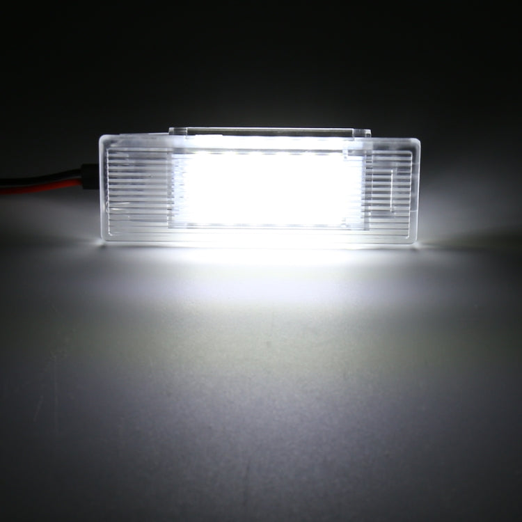 2 PCS LED Car DC 12V 1.5W 6000K 100LM Door Lights 18LEDs SMD-3014 Lamps for BMW F10(White Light) - Atmosphere lights by buy2fix | Online Shopping UK | buy2fix