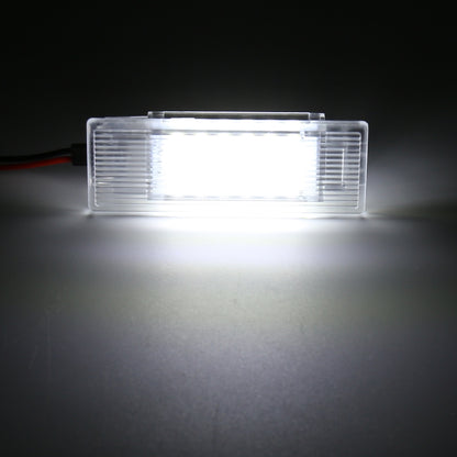 2 PCS LED Car DC 12V 1.5W 6000K 100LM Door Lights 18LEDs SMD-3014 Lamps for BMW F10(White Light) - Atmosphere lights by buy2fix | Online Shopping UK | buy2fix