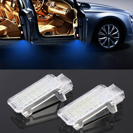 2 PCS LED Car DC 12V 1.5W Door Lights Lamps for Audi / Volkswagen(Blue Light) - Atmosphere lights by buy2fix | Online Shopping UK | buy2fix