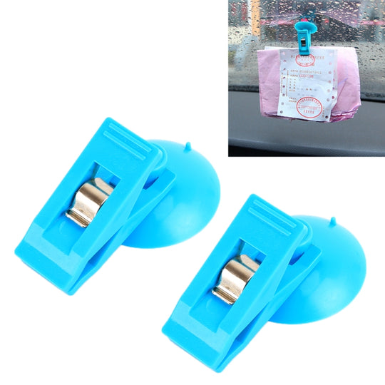 Clip à ventouse multifonctionnel pour pare-brise de voiture, 2 pièces, livraison de couleur aléatoire
