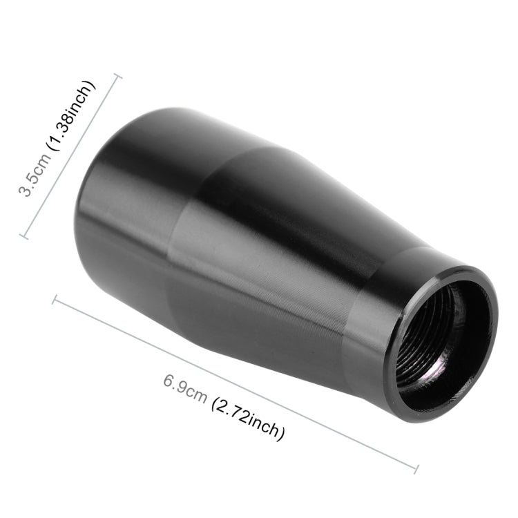 Universal Car Solid Color Cone Shape Shifter Manual Automatic Gear Shift Knob(Black) by buy2fix
