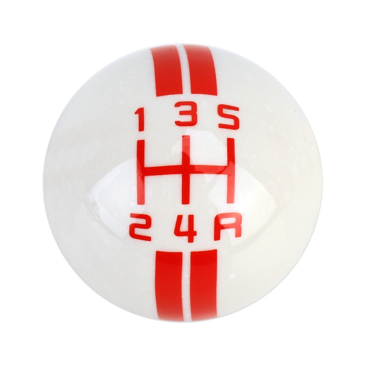 Universal Vehicle Ball Shape Modified Resin Shifter Manual 5-Speed Gear Shift Knob(Red) by buy2fix