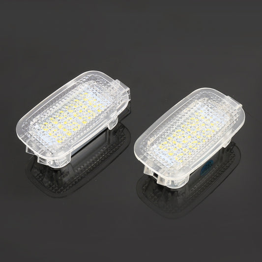 2 PCS LED Car DC 12V 1.5W 6000K 100LM Door Lights Lamps 18LEDs SMD-3528 Lamps for Mercedes Benz - Atmosphere lights by buy2fix | Online Shopping UK | buy2fix
