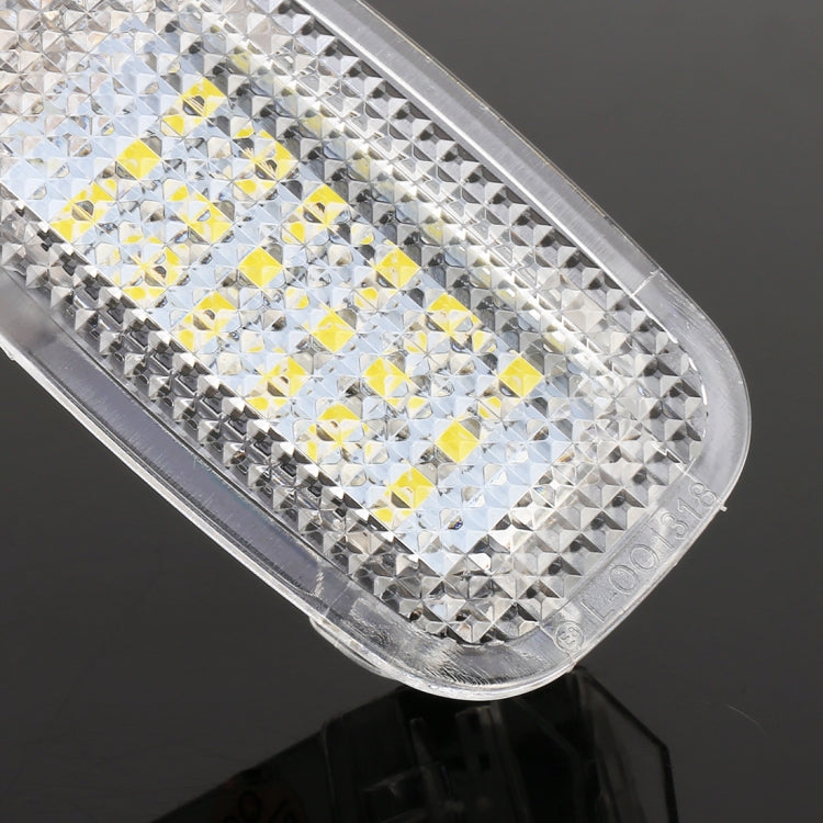 2 PCS LED Car DC 12V 1.5W 6000K 100LM Door Lights Lamps 18LEDs SMD-3528 Lamps for Mercedes Benz - Atmosphere lights by buy2fix | Online Shopping UK | buy2fix