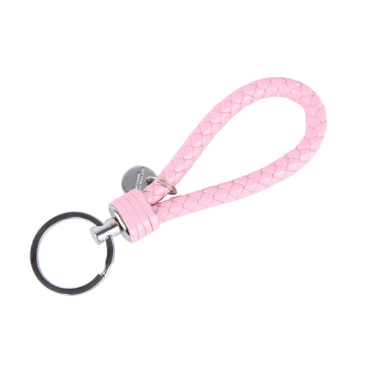 5pcs Car Key Ring Holder With Leather Strip(Pink) by buy2fix