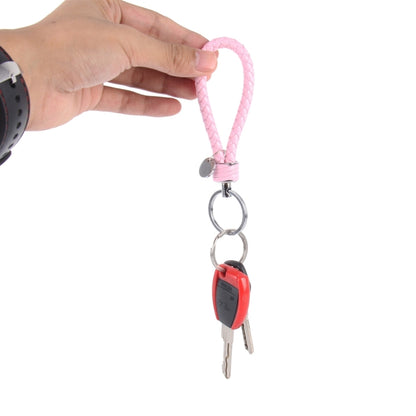 5pcs Car Key Ring Holder With Leather Strip(Pink) by buy2fix