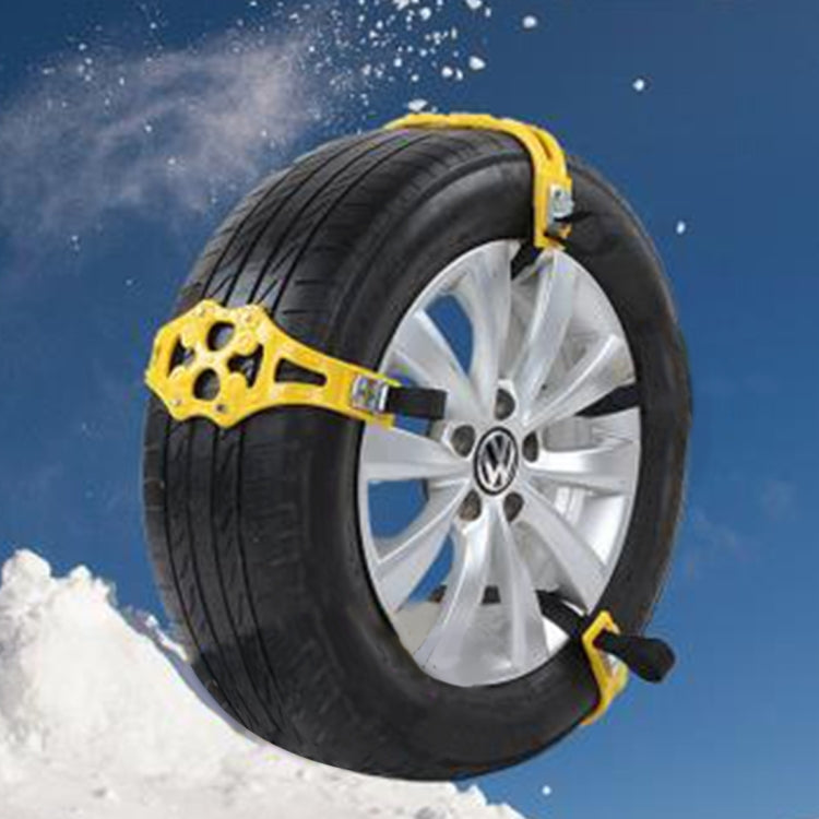 6PCS Car Snow Tire Anti-skid Chains For Family Car(Yellow) - Car Road Trouble Clearer by buy2fix | Online Shopping UK | buy2fix