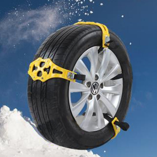6PCS Car Snow Tire Anti-skid Chains For Family Car(Yellow) - Car Road Trouble Clearer by buy2fix | Online Shopping UK | buy2fix