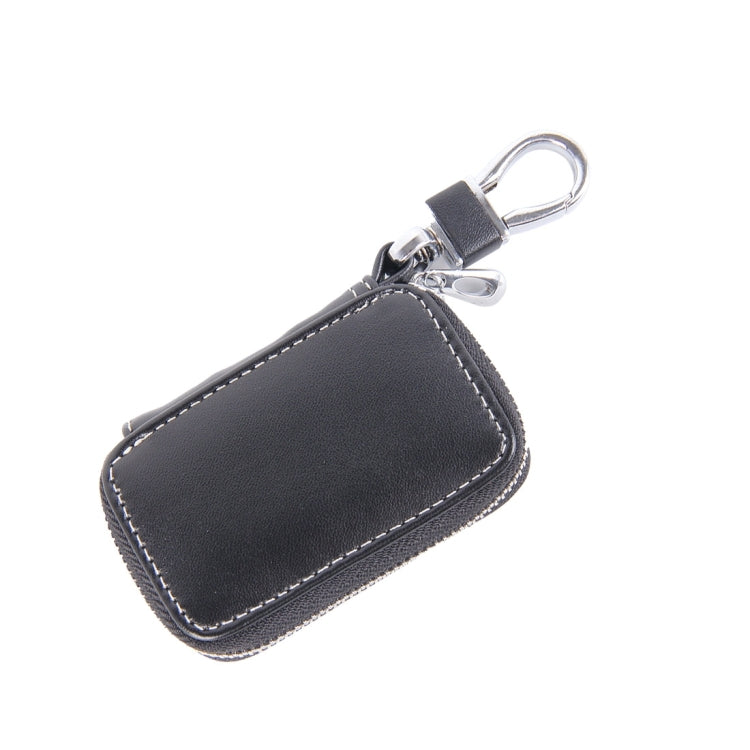 Universal Leather Flash Powder Texture Waist Hanging Zipper Wallets Key Holder Bag (No Include Key)(Black) by buy2fix