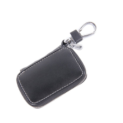 Universal Leather Flash Powder Texture Waist Hanging Zipper Wallets Key Holder Bag (No Include Key)(Black) by buy2fix