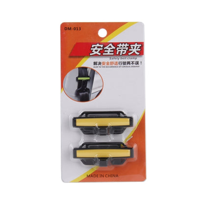 DM-013 2PCS Universal Fit Car Seatbelt Adjuster Clip Belt Strap Clamp Shoulder Neck Comfort Adjustment Child Safety Stopper Buckle(Yellow) by buy2fix
