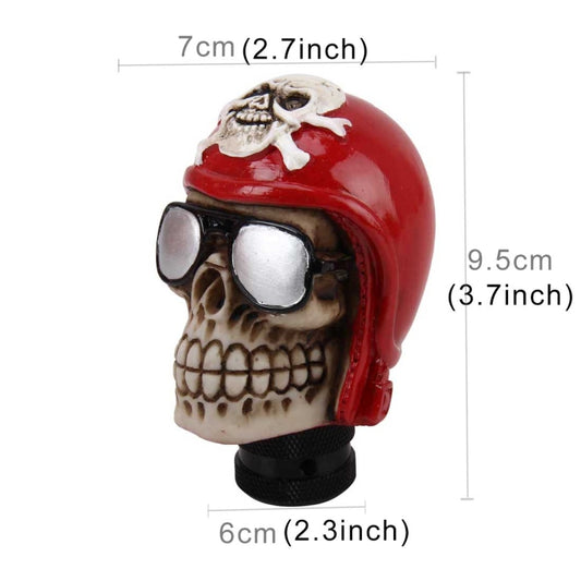 Glasses Skull Shaped Universal Vehicle Car Shifter Cover Manual Automatic Gear Shift Knob - Shift Knob by buy2fix | Online Shopping UK | buy2fix