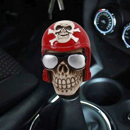 Glasses Skull Shaped Universal Vehicle Car Shifter Cover Manual Automatic Gear Shift Knob - Shift Knob by buy2fix | Online Shopping UK | buy2fix
