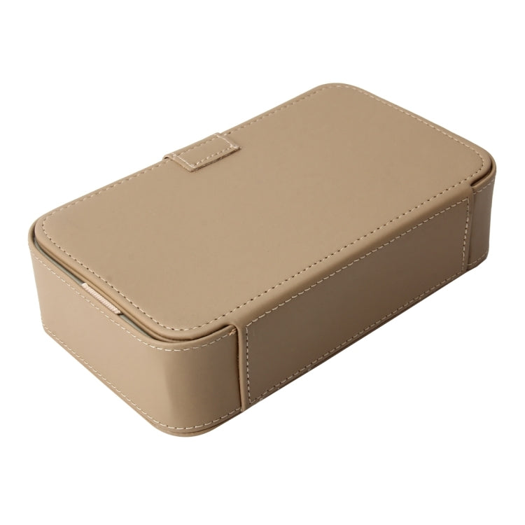Universal Car Facial Tissue Box Case Holder Tissue Box Fashion and Simple Paper Napkin Bag with Napkin(Khaki) by buy2fix