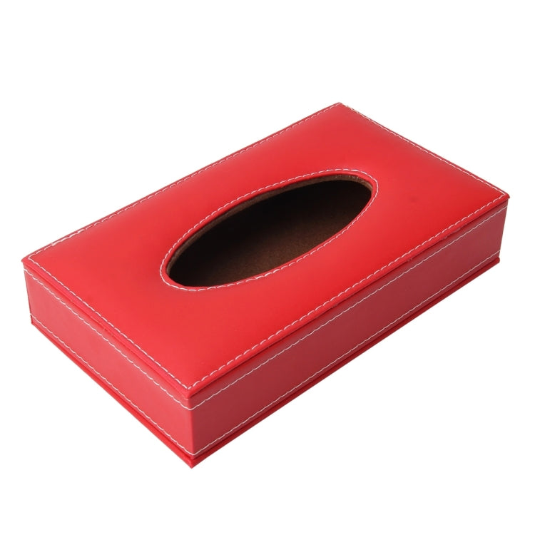 Universal Home Office Hotel Car Facial Tissue Box Case Holder Tissue Box Fashion and Simple Paper Napkin Bag (Not Include Napkin)(Red) by buy2fix