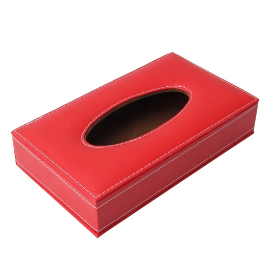 Universal Home Office Hotel Car Facial Tissue Box Case Holder Tissue Box Fashion and Simple Paper Napkin Bag (Not Include Napkin)(Red) by buy2fix