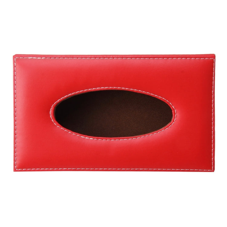 Universal Home Office Hotel Car Facial Tissue Box Case Holder Tissue Box Fashion and Simple Paper Napkin Bag (Not Include Napkin)(Red) by buy2fix