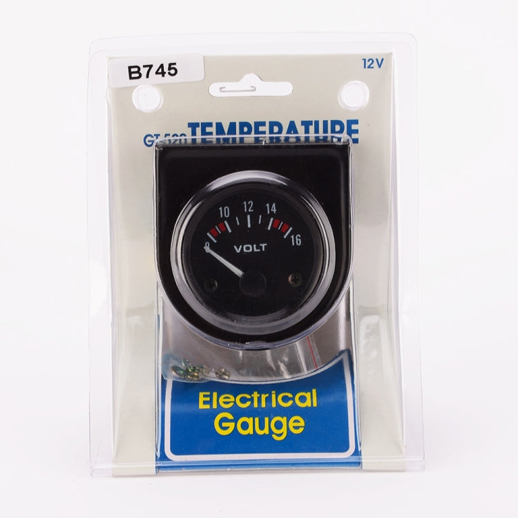 52mm Auto Gauge Car 8-16V Voltmeter - Clocks & Car Meters by buy2fix | Online Shopping UK | buy2fix