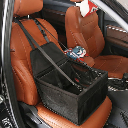 Nonslip Folding Breathable Waterproof Car Vice Driving Seat Cover Pet Cat Dog Bag, Size: 40 x 30 x 25 cm(Black) by buy2fix