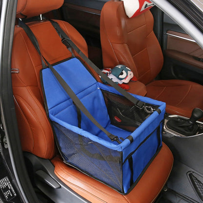 Nonslip Folding Breathable Waterproof Car Vice Driving Seat Cover Pet Cat Dog Bag, Size: 40 x 30 x 25 cm(Blue) by buy2fix
