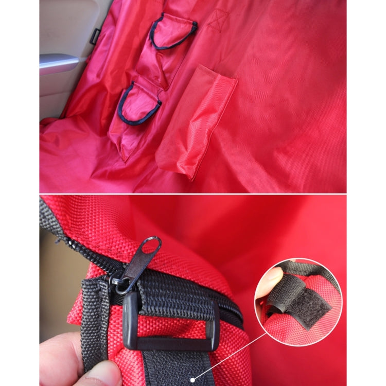 Nonslip Folding Car Rear Back Seat Cover Pet Cat Dog Cushion Mat, Size: 154 x 140 x 42 cm(Coffee) by buy2fix