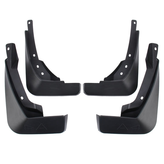 4 PCS Car Auto Semi-Rigid PVC Splash Flaps Mudguards Fender Guard for Audi A4L 2016 Version