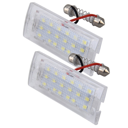 2 PCS License Plate Light with 18 SMD-3528 Lamps for BMW E53(X5),2W 120LM,6000K, DC12V (White Light) - License Plate Lights by buy2fix | Online Shopping UK | buy2fix