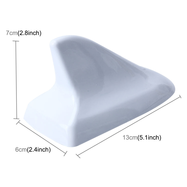 A-886 Car Auto Shark Fin Dome Antenna Decoration for Honda Buick Nissan Hyundai Toyota Volkswagen Mazda(White) by buy2fix