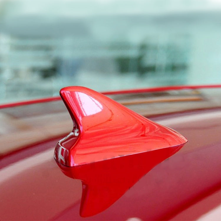 A-886 Car Auto Shark Fin Dome Antenna Decoration for Honda Buick Nissan Hyundai Toyota Volkswagen Mazda(Red) by buy2fix