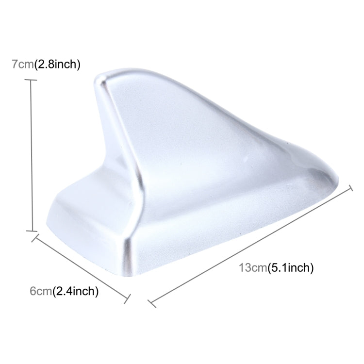 A-886 Car Auto Shark Fin Dome Antenna Decoration for Honda Buick Nissan Hyundai Toyota Volkswagen Mazda(Silver) by buy2fix