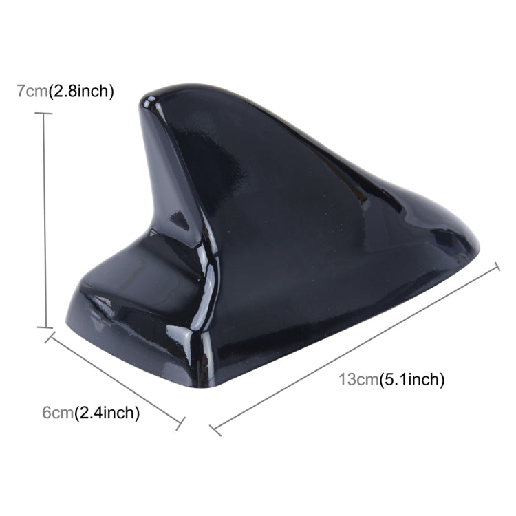 A-886 Car Auto Shark Fin Dome Antenna Decoration for Honda Buick Nissan Hyundai Toyota Volkswagen Mazda(Black) by buy2fix