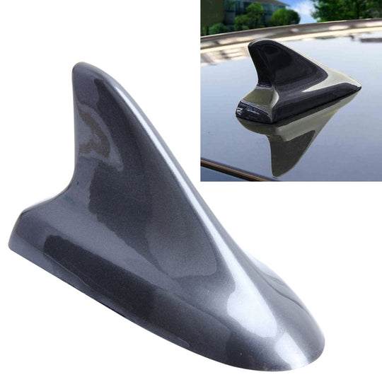 A-886 Car Auto Shark Fin Dome Antenna Decoration for Honda Buick Nissan Hyundai Toyota Volkswagen Mazda(Grey)