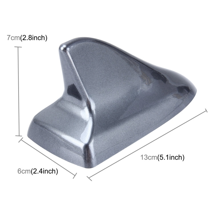 A-886 Car Auto Shark Fin Dome Antenna Decoration for Honda Buick Nissan Hyundai Toyota Volkswagen Mazda(Grey) by buy2fix