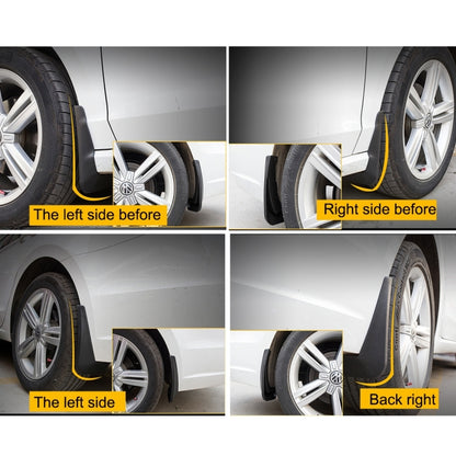 4 PCS Car Auto Semi-Rigid PVC Splash Flaps Mudguards Fender Guard for Honda City 2015-2020 - Mudguards by buy2fix | Online Shopping UK | buy2fix