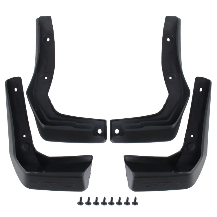 4 PCS Car Auto Semi-Rigid PVC Splash Flaps Mudguards Fender Guard for Honda City 2015-2020 - Mudguards by buy2fix | Online Shopping UK | buy2fix