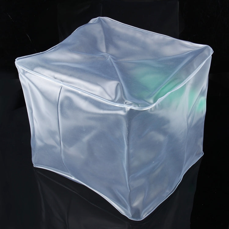 10L Outdoor Transparent PVC Foldable Water Bag Container with ON/OFF Switch by buy2fix